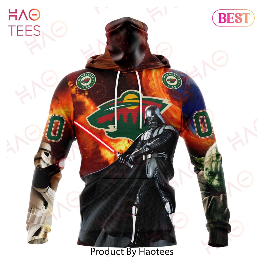 NHL Minnesota Wild Specialized Design X Star War Hoodie NHL Minnesota Wild Specialized Design X Star War Hoodie