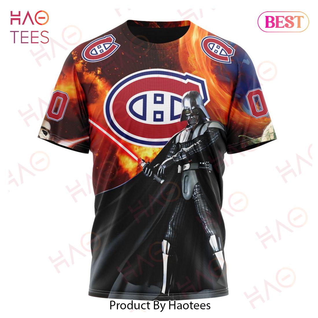 NHL Montreal Canadiens Specialized Design X Star War Hoodie NHL Montreal Canadiens Specialized Design X Star War Hoodie