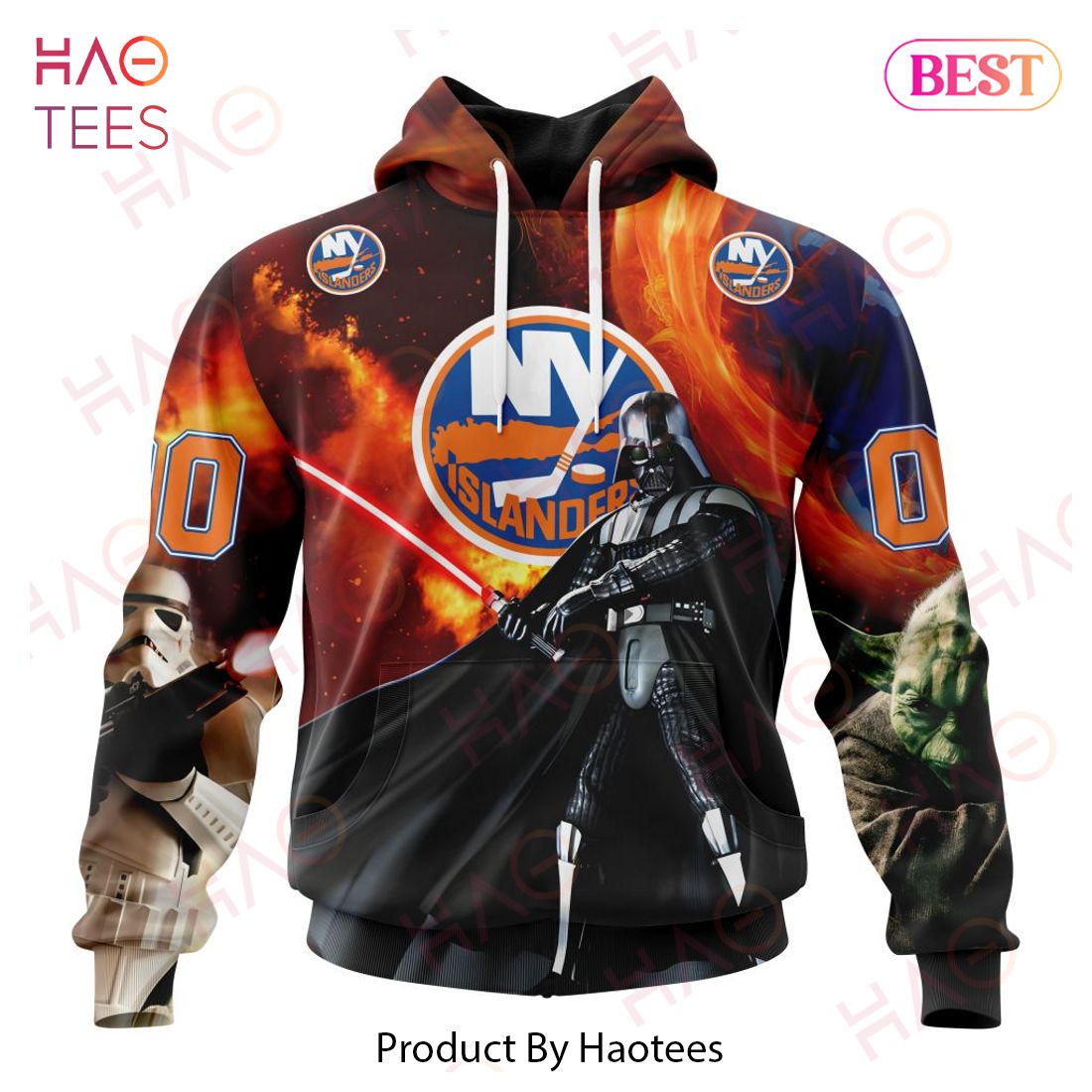 NHL New York Islanders Specialized Design X Star War Hoodie