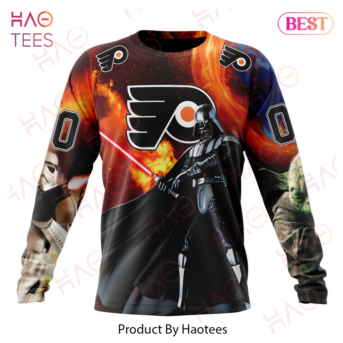 NHL Philadelphia Flyers Specialized Design X Star War Hoodie NHL Philadelphia Flyers Specialized Design X Star War Hoodie