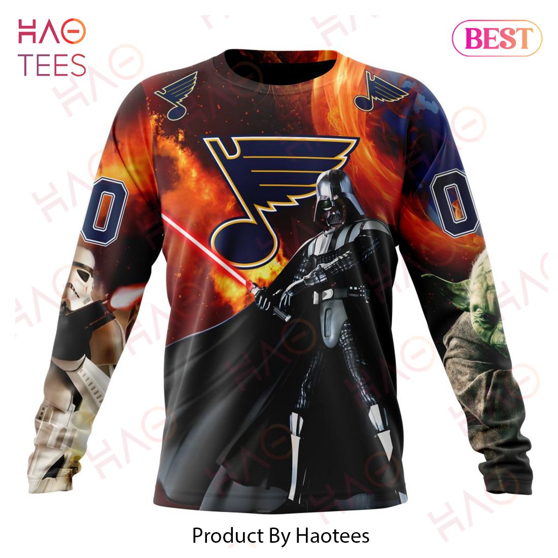 NHL St. Louis Blues Specialized Design X Star War Hoodie