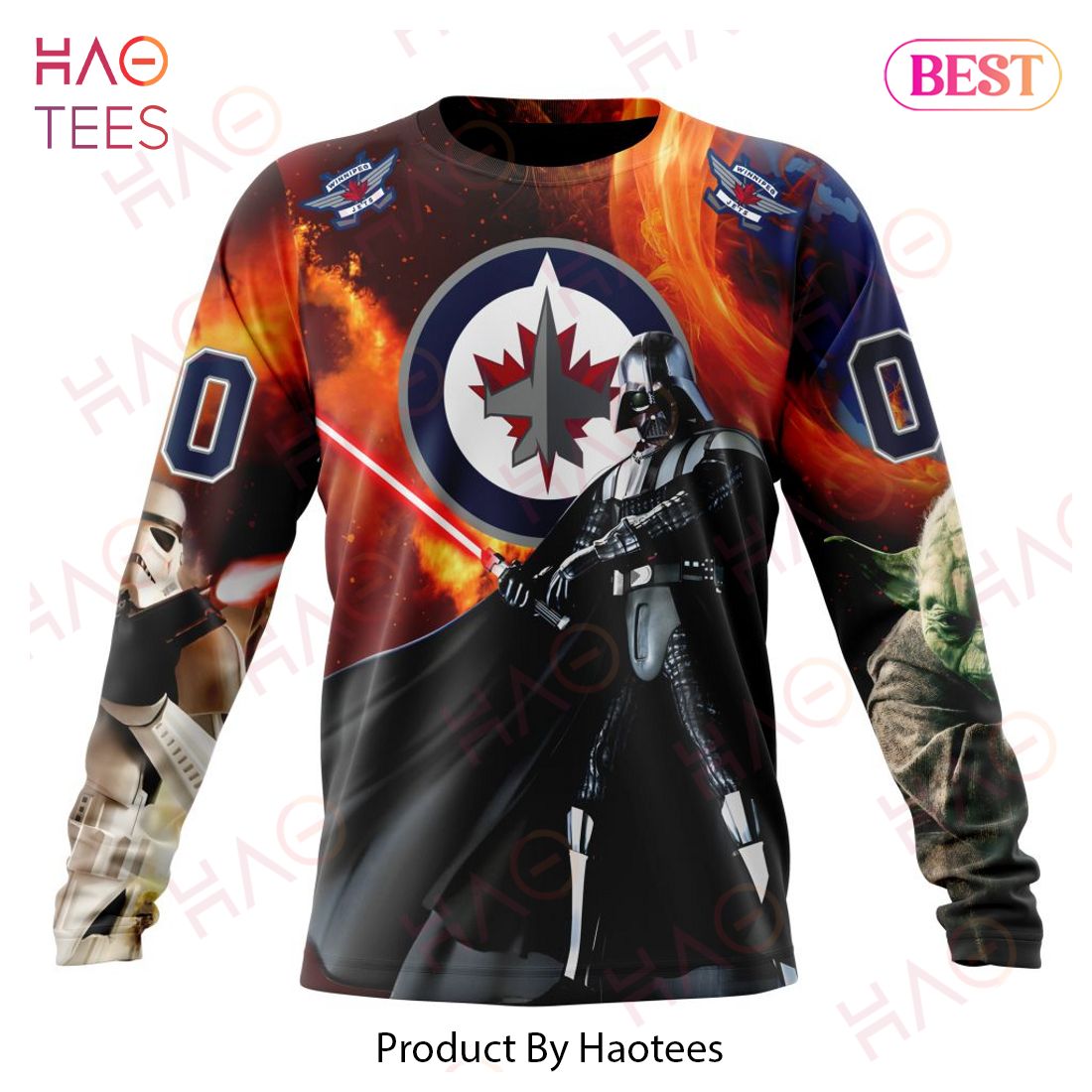 NHL Winnipeg Jets Specialized Design X Star War Hoodie