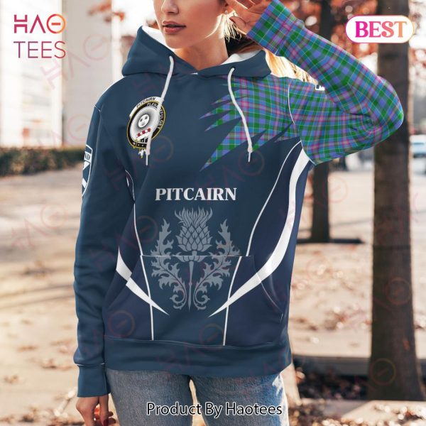 Pitcairn Clan Badge Rampant Lion Hoodie