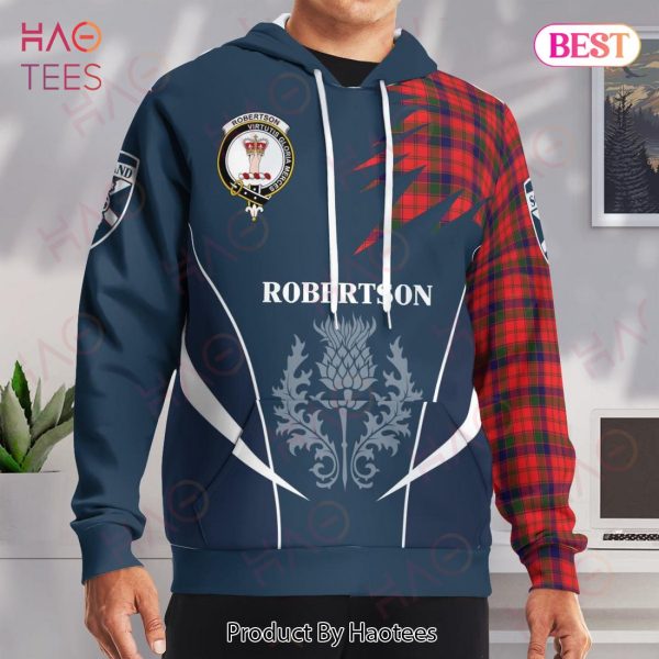 Robertson Clan Badge Rampant Lion Hoodie