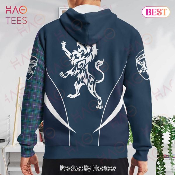 Sandilands Clan Badge Rampant Lion Hoodie