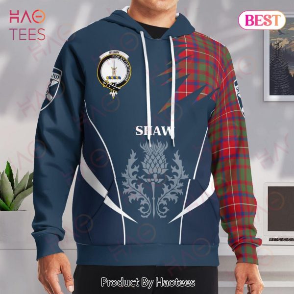 Shaw Of Tordarroch Clan Badge Rampant Lion Hoodie