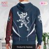 Stirling Of Cadder-present Chief Clan Badge Rampant Lion Hoodie