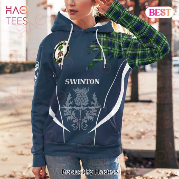 Swinton Clan Badge Rampant Lion Hoodie