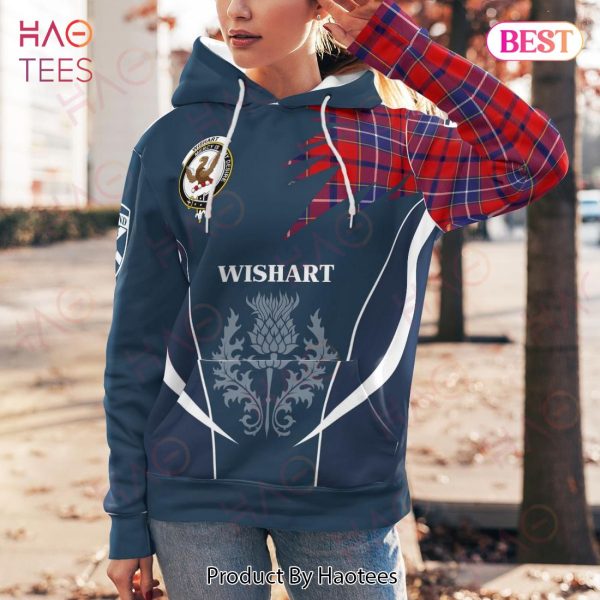Wishart Clan Badge Rampant Lion Hoodie