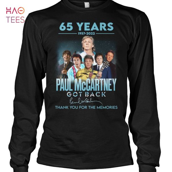 65 Years Paul Mccartney Got Back Thank You For The Memories Shirt