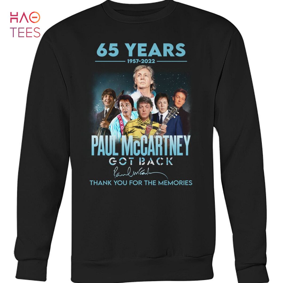 65 Years Paul Mccartney Got Back Thank You For The Memories Shirt