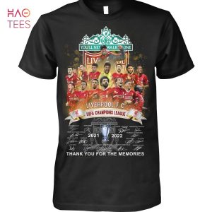 Liverpool F.C UEFA Champions League Thank You For The Memories Shirt