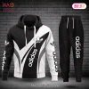 BEST Adidas Black Mix White Luxury Brand Hoodie And Pants Limited Edition