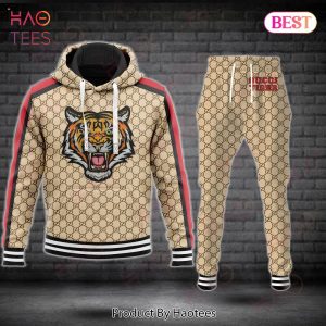 Gucci Tiger Luxury Brand Hoodie And Pants POD Design