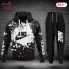 HOT Nike Black Mix White Luxury Brand Hoodie And Pants Limited Edition