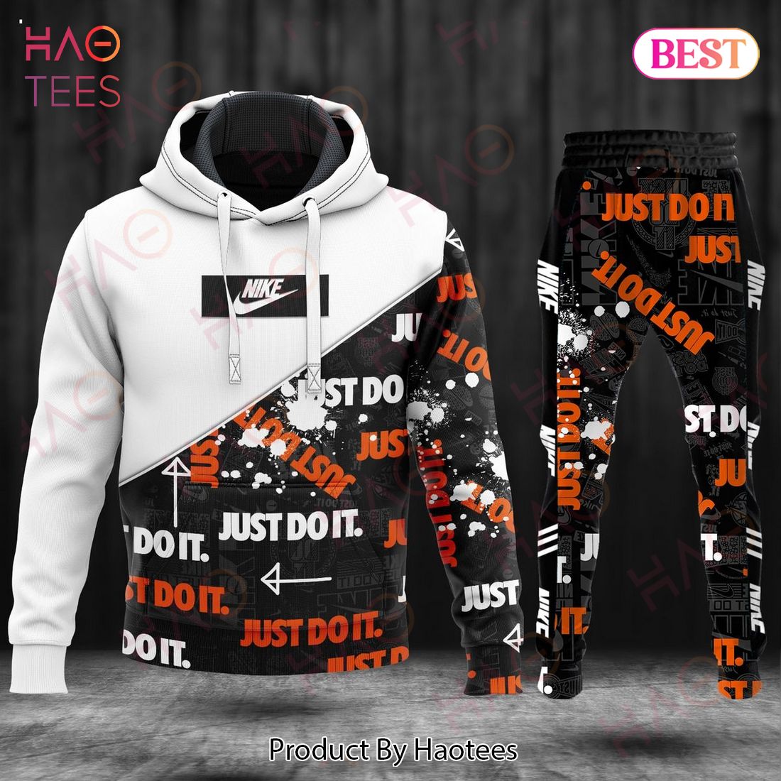 HOT Nike Just Do It Luxury Brand Hoodie And Pants POD Design