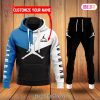 Jordan Black White Blue Luxury Brand Hoodie And Pants POD Design