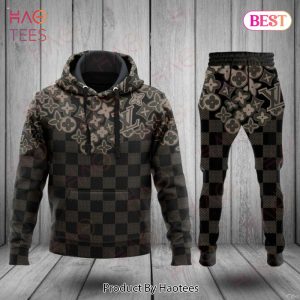 Louis Vuitton Saquare Pattern Luxury Brand Hoodie And Pants Limited Edition