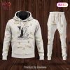 NEW Adidas Black Mix White Luxury Brand Hoodie And Pants Limited Edition