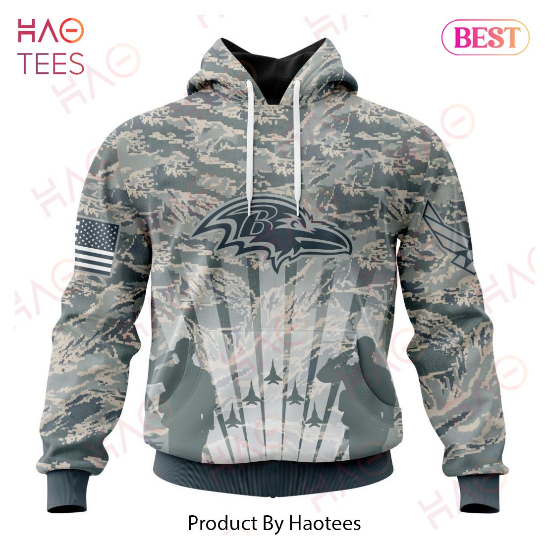 NFL Baltimore Ravens Honor US Air Force Veterans Hoodie NFL Baltimore Ravens Honor US Air Force Veterans Hoodie