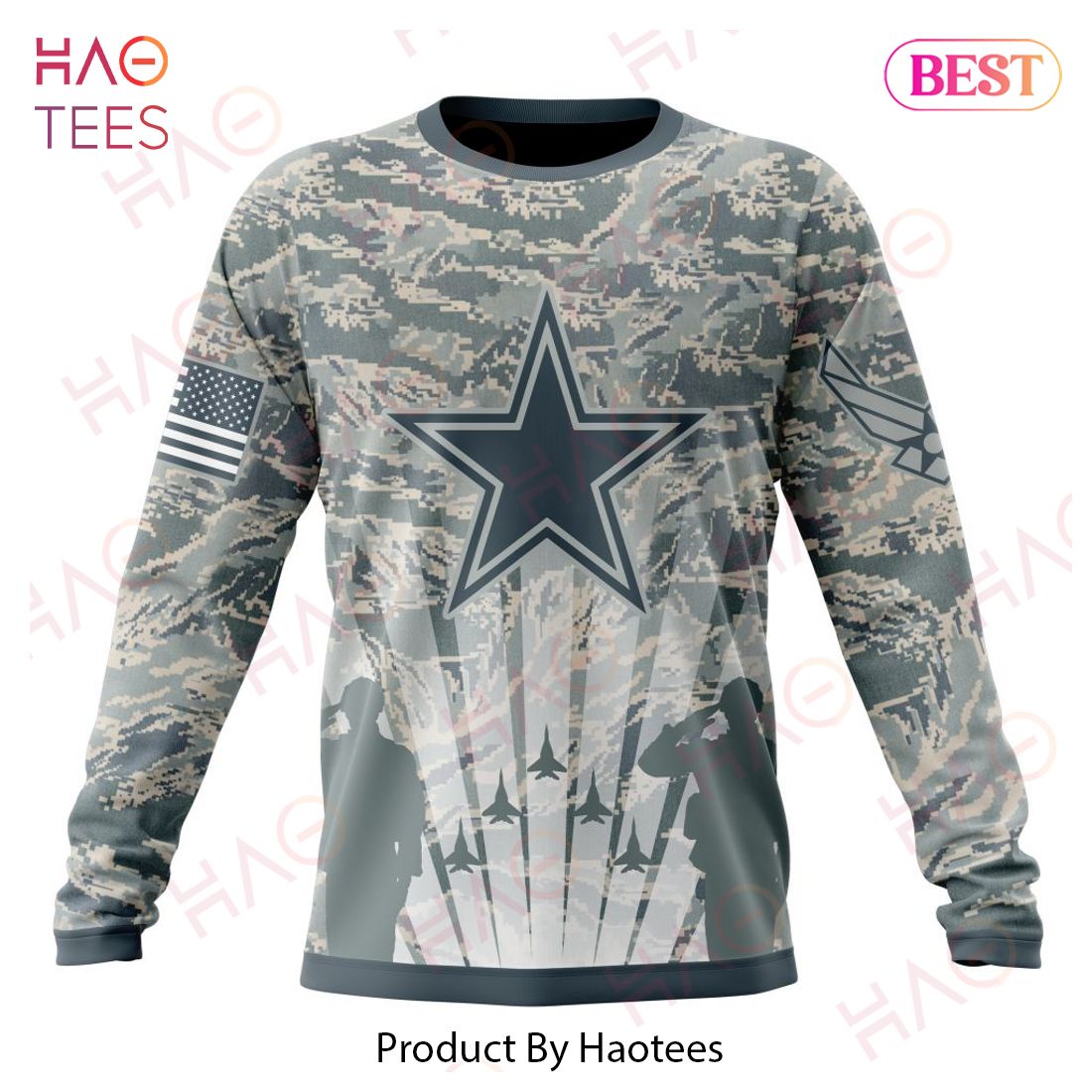NFL Dallas Cowboys Honor US Air Force Veterans Hoodie NFL Dallas Cowboys Honor US Air Force Veterans Hoodie
