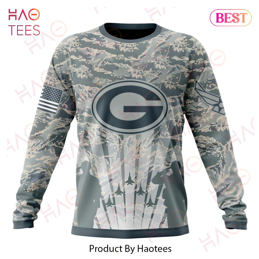 NFL Green Bay Packers Honor US Air Force Veterans Hoodie NFL Green Bay Packers Honor US Air Force Veterans Hoodie