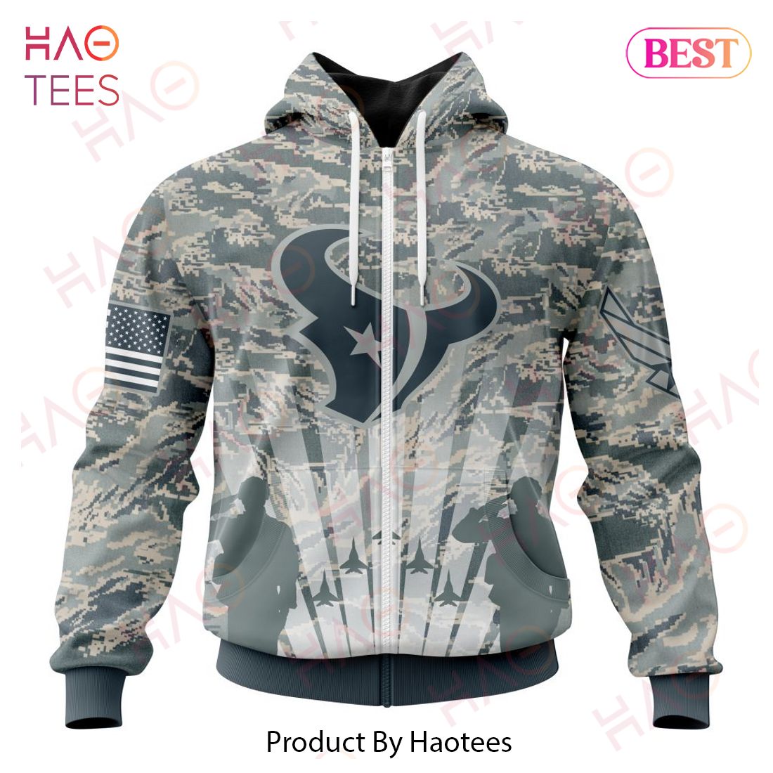 NFL Houston Texans Honor US Air Force Veterans Hoodie NFL Houston Texans Honor US Air Force Veterans Hoodie