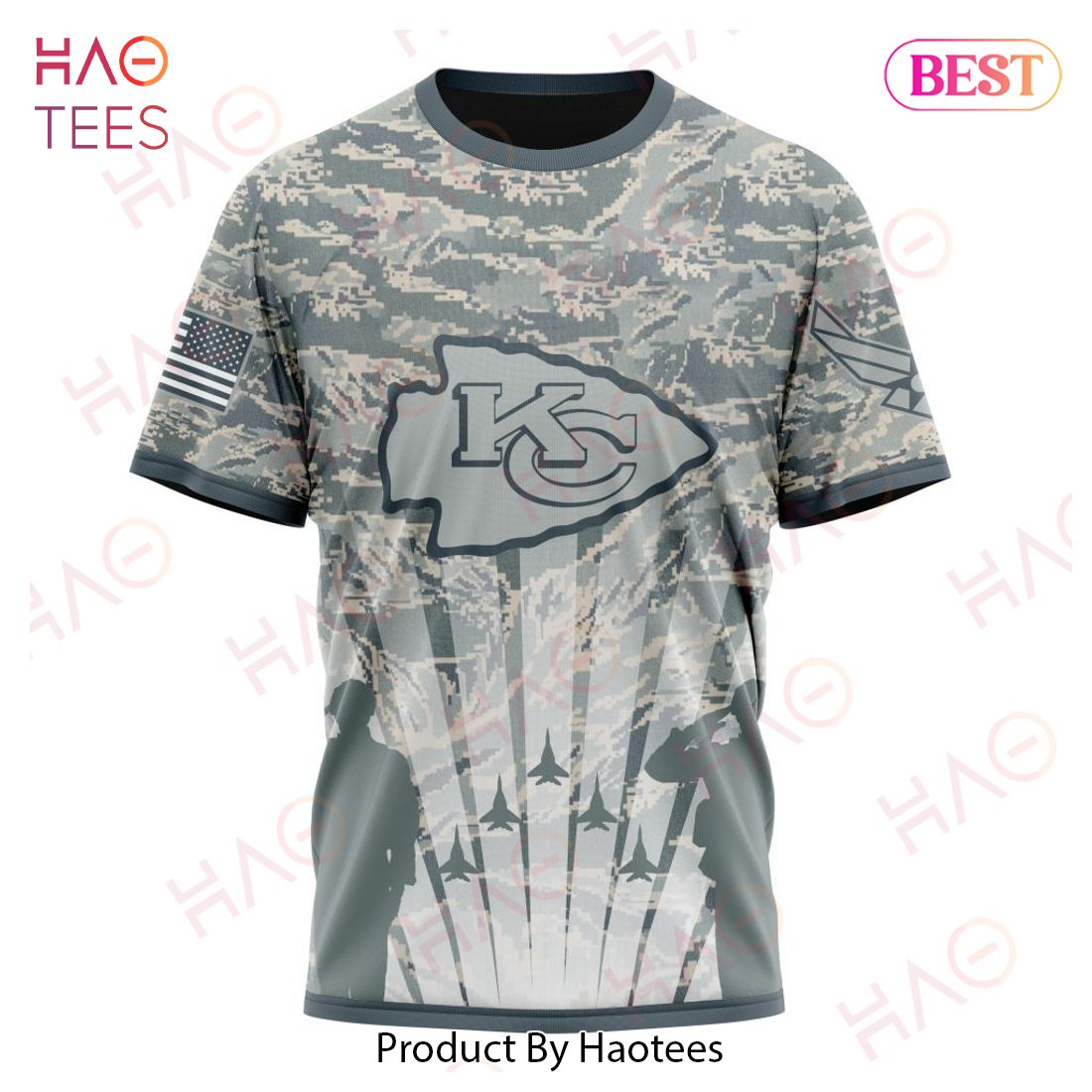 NFL Kansas City Chiefs Honor US Air Force Veterans Hoodie NFL Kansas City Chiefs Honor US Air Force Veterans Hoodie