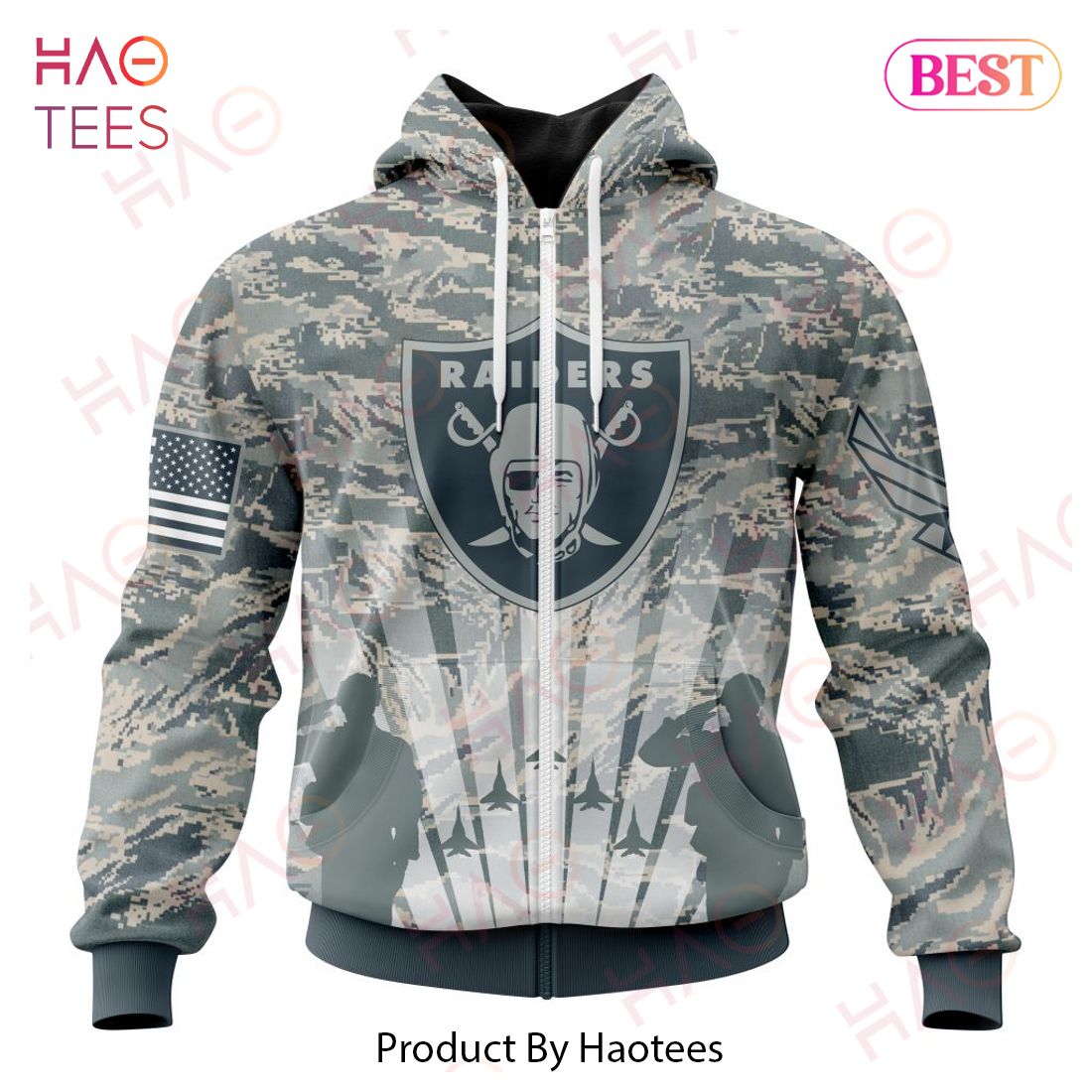 NFL Las Vegas Raiders Honor US Air Force Veterans Hoodie NFL Las Vegas Raiders Honor US Air Force Veterans Hoodie