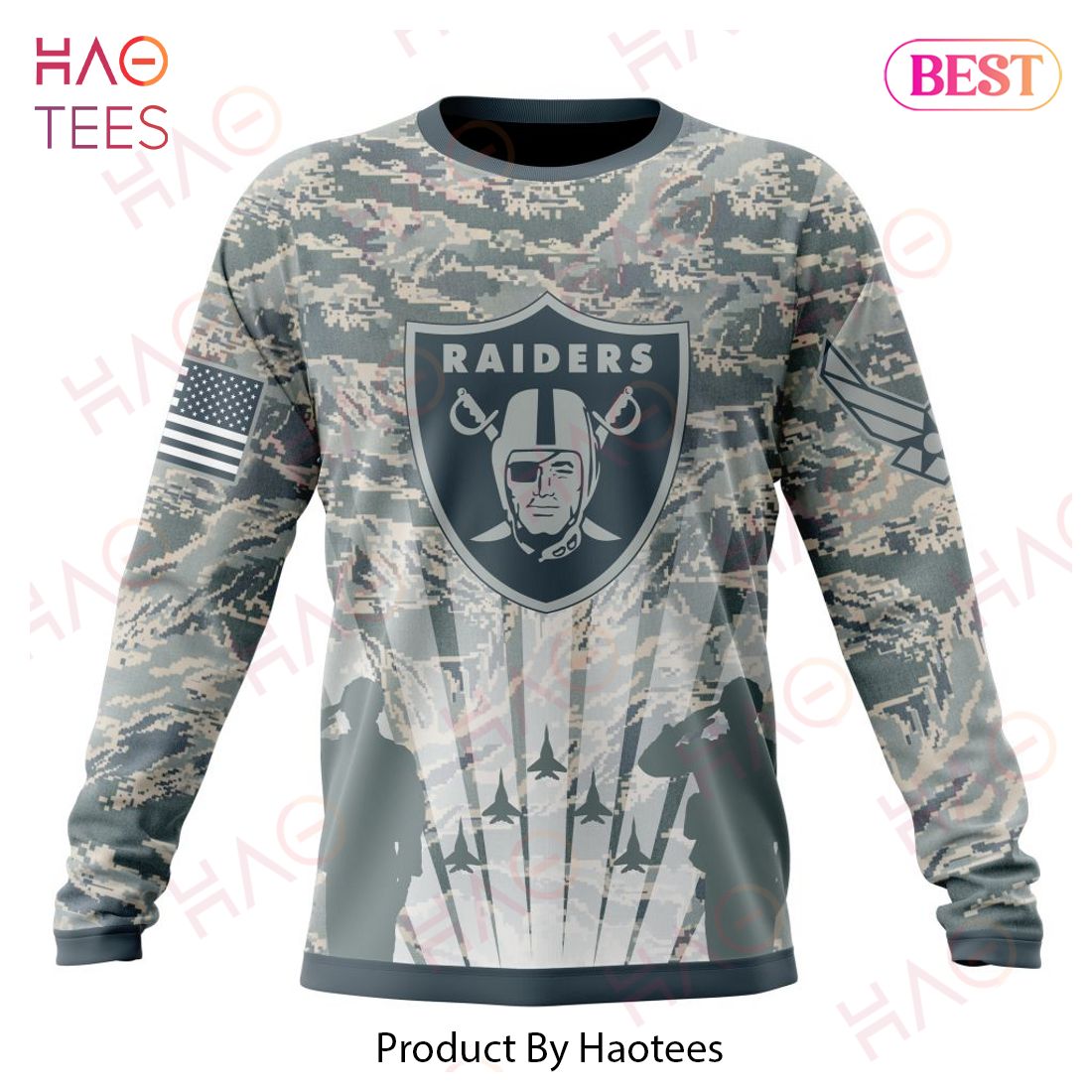 NFL Las Vegas Raiders Honor US Air Force Veterans Hoodie NFL Las Vegas Raiders Honor US Air Force Veterans Hoodie
