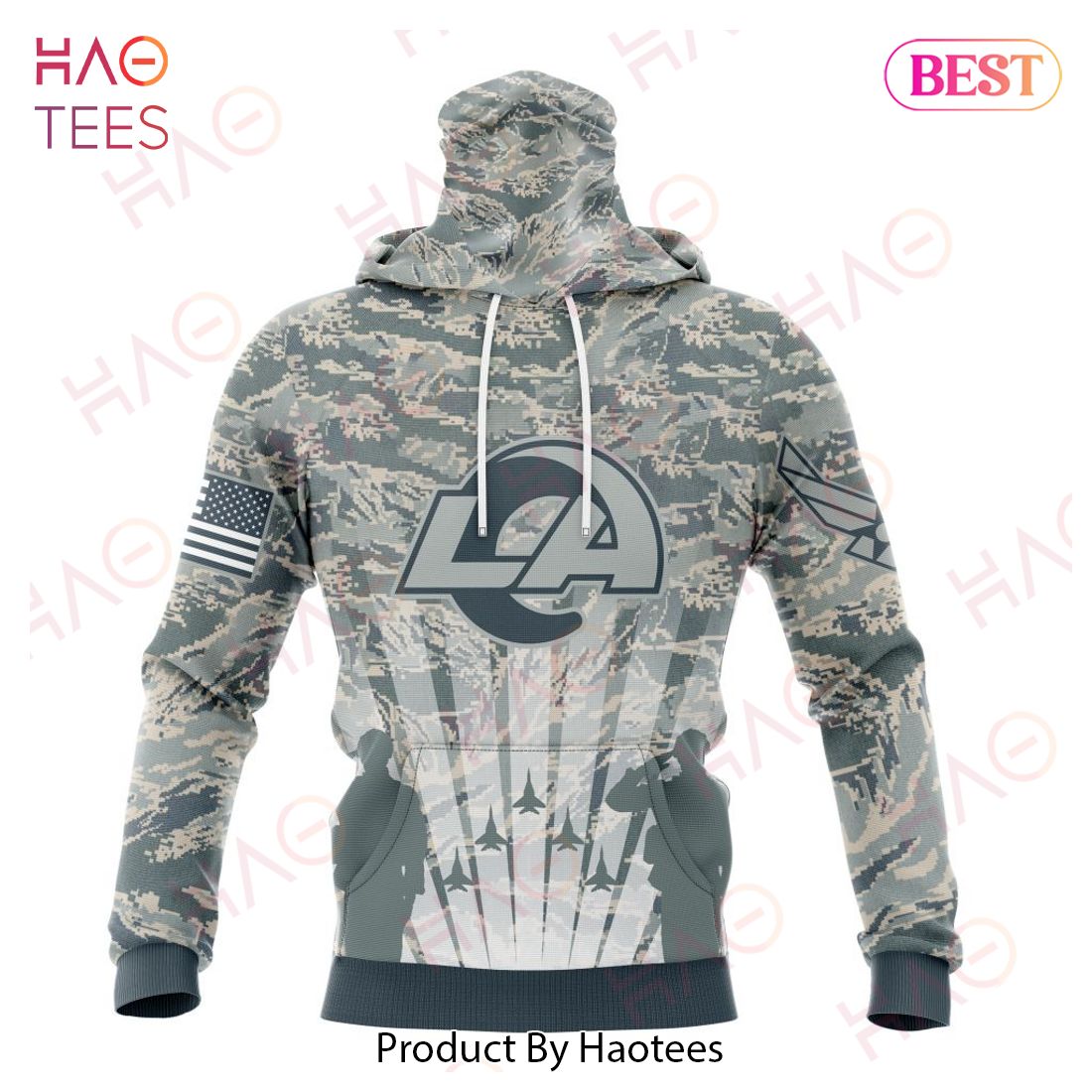 NFL Los Angeles Rams Honor US Air Force Veterans Hoodie NFL Los Angeles Rams Honor US Air Force Veterans Hoodie