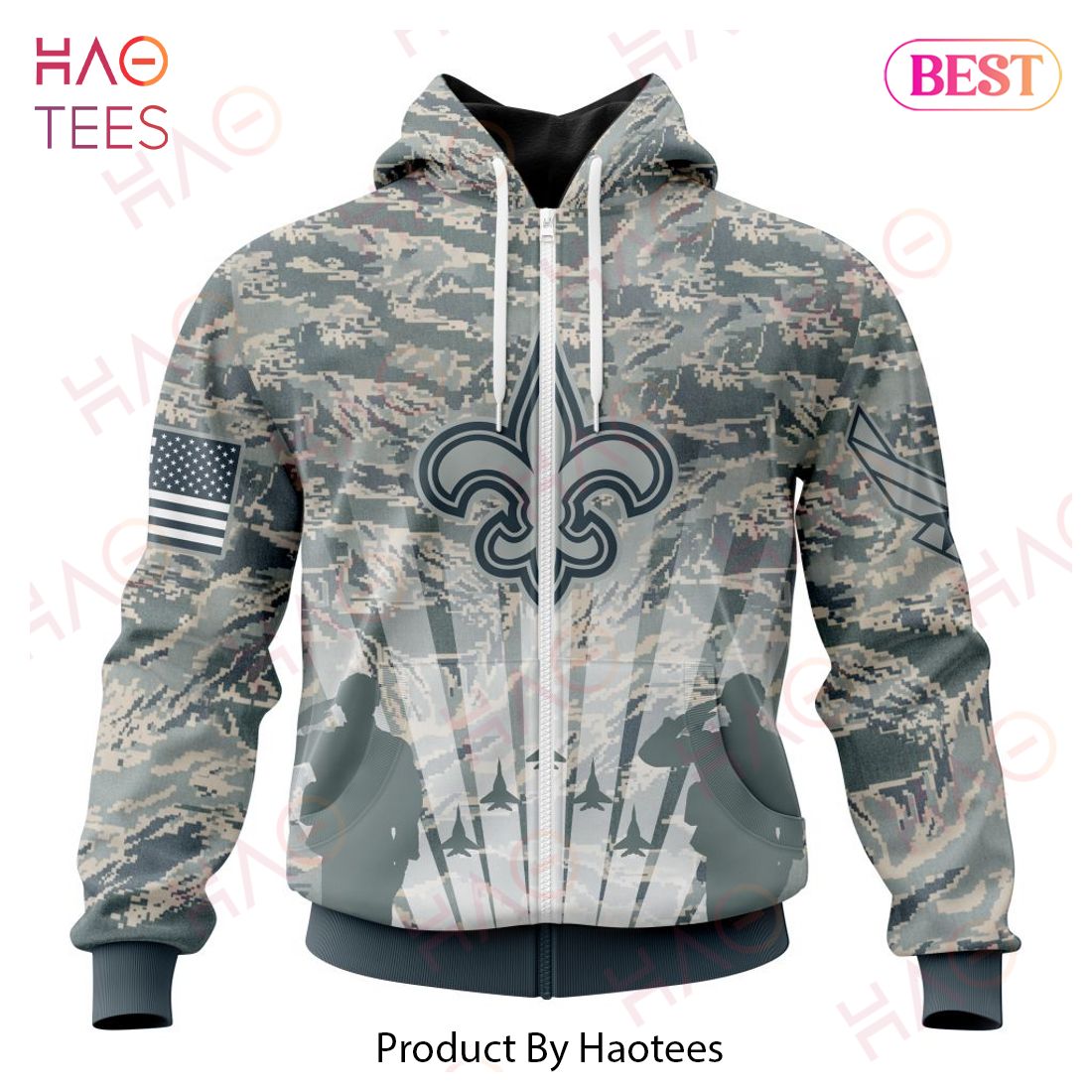 NFL New Orleans Saints Honor US Air Force Veterans Hoodie NFL New Orleans Saints Honor US Air Force Veterans Hoodie
