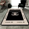 Chanel Butterfly Black White Luxury Brand Carpet Rug Limited Edition