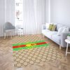 Gucci Bee Black Red Green Luxury Brand Carpet Rug Limited Edition