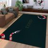 Gucci Black Red Snake Luxury Brand Carpet Rug Limited Edition
