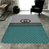 Gucci Blue Mickey Mouse Luxury Brand Carpet Rug Limited Edition