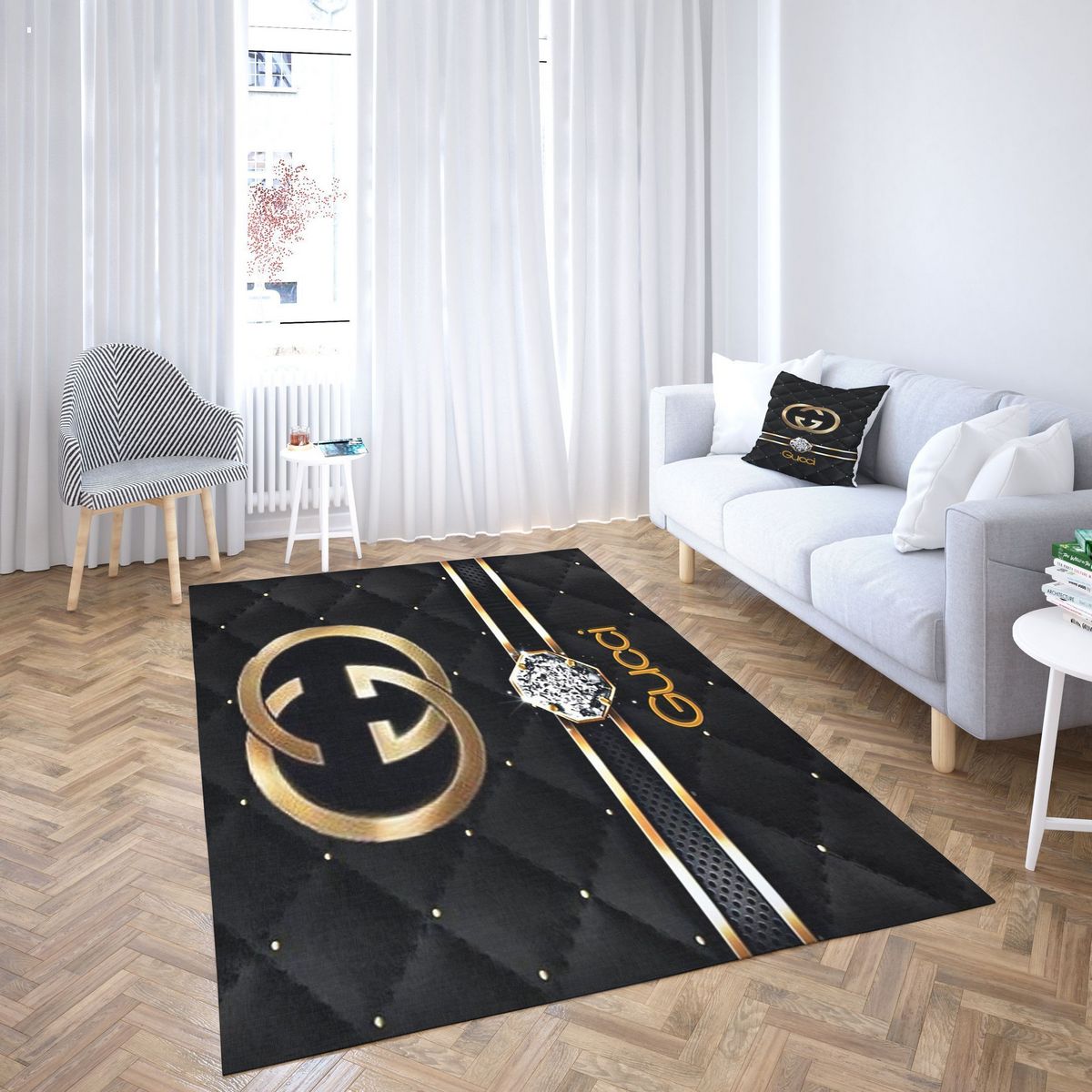 Gucci Diamond Luxury Brand Carpet Rug Limited Edition