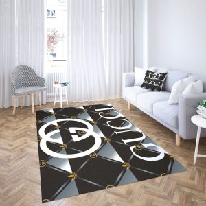 Gucci Grey Mix Black Luxury Brand Carpet Rug Limited Edition Gucci Grey Mix Black Luxury Brand Carpet Rug Limited Edition