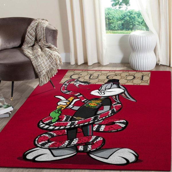 Gucci Rabbit Snake Luxury Brand Carpet Rug Limited Edition