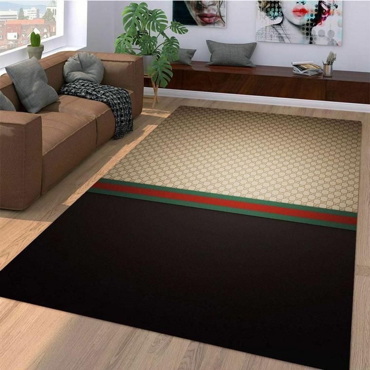 Gucci Retro Luxury Brand Carpet Rug Limited Edition Luxury Store