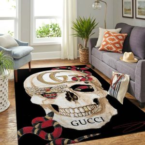 Gucci Skull Snake Luxury Brand Carpet Rug Limited Edition Gucci Skull Snake Luxury Brand Carpet Rug Limited Edition