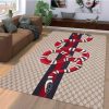 Gucci Snake Brown Luxury Brand Carpet Rug Limited Edition