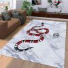 Gucci Snake Red Green Luxury Brand Carpet Rug Limited Edition