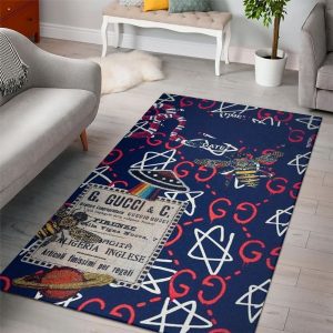 Gucci Star Red White Luxury Brand Carpet Rug Limited Edition Gucci Star Red White Luxury Brand Carpet Rug Limited Edition