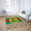 Gucci Stripe Printing Logo Luxury Brand Carpet Rug Limited Edition