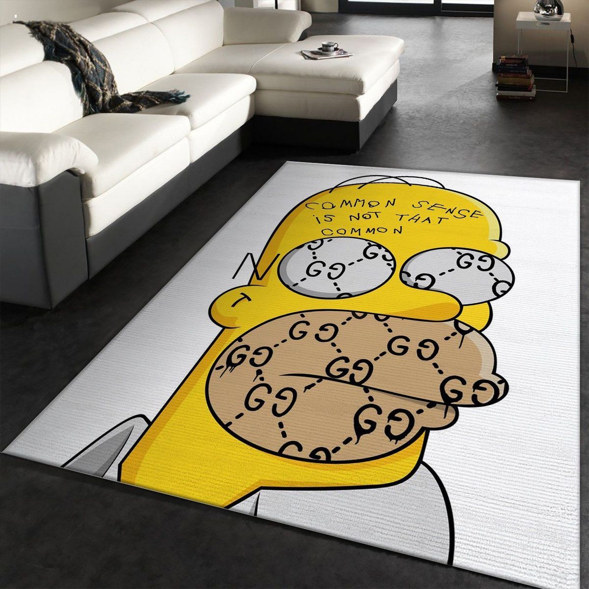 Gucci The Simpsons Luxury Area Rug For Living Room Bedroom Carpet Home Decor Limited Edition