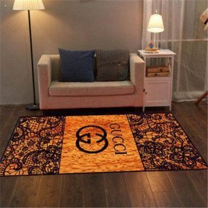 Guccui Orange Mix Black Luxury Brand Carpet Rug Limited Edition Guccui Orange Mix Black Luxury Brand Carpet Rug Limited Edition