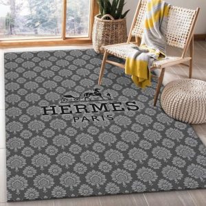 Hermes Paris Grey Color Luxury Brand Carpet Rug Limited Edition Hermes Paris Grey Color Luxury Brand Carpet Rug Limited Edition