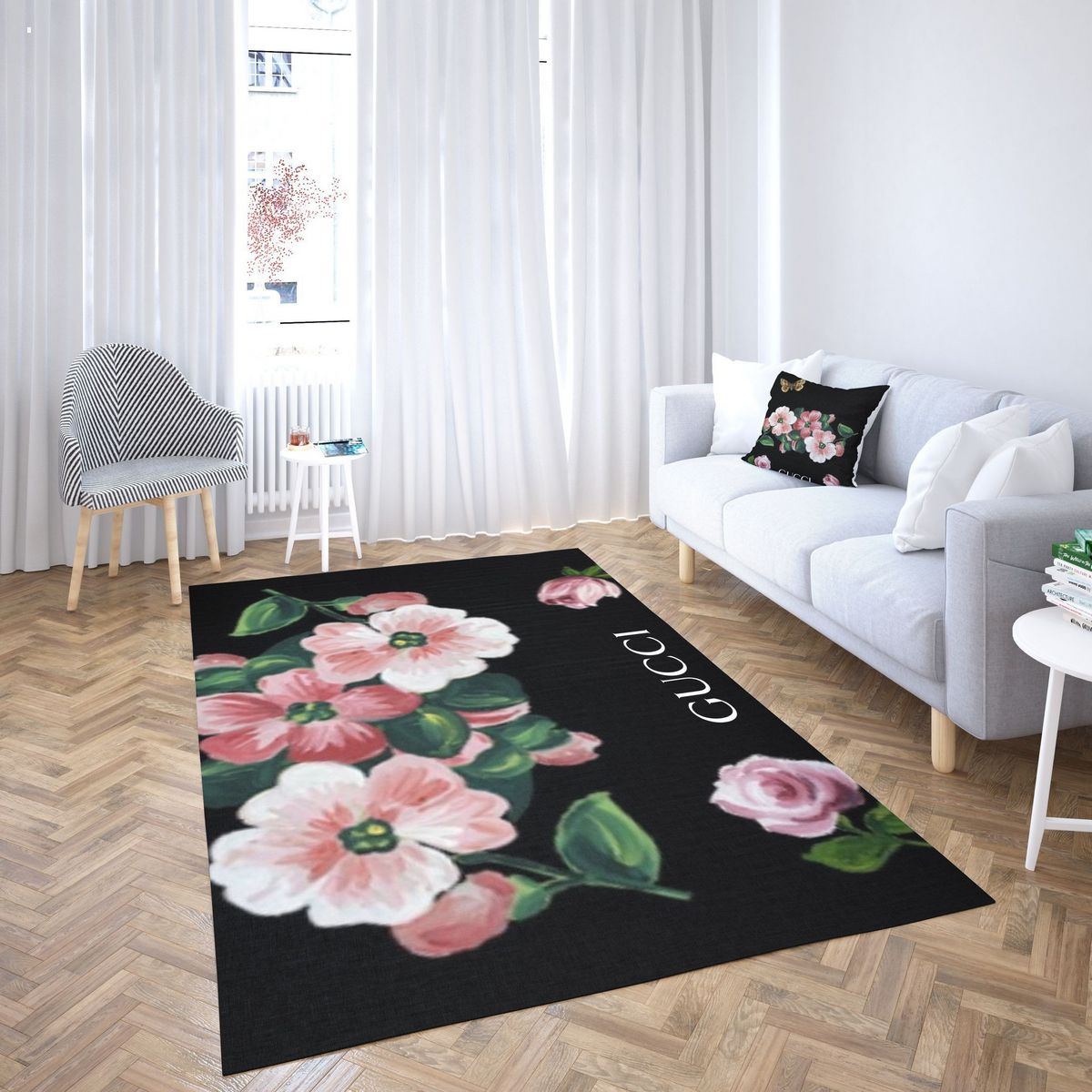 HOT Gucci Flower Luxury Brand Carpet Rug Limited Edition Luxury Store