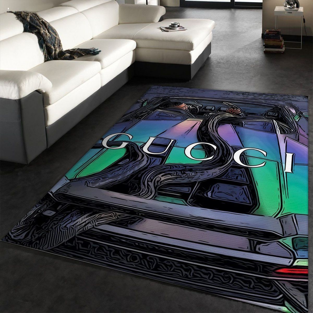 HOT Gucci Printing 3D Pattern Luxury Brand Carpet Rug Limited Edition Luxury Store